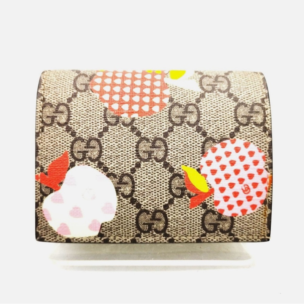 Gucci GG Supreme Les Pommes Style Cottagecore Wallet Luxury staple - Picture 5 of 13